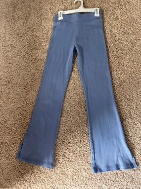 OshKosh B'gosh Dusty Blue Flare Ribbed Leggings